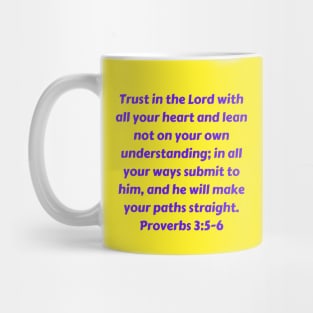 Bible Verse Proverbs 3:5-6 Mug